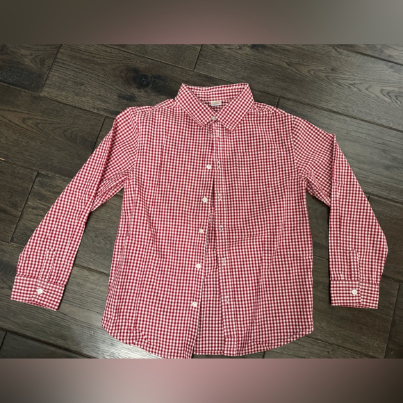 Gymboree Other - Gymboree never worn plaid white red button down. Youth 10-12.